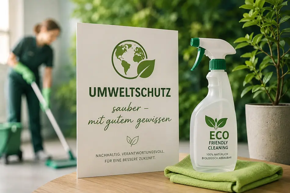 Umweltschutz durch schonende Reinigungsmittel bei CR-Gebäudeservice